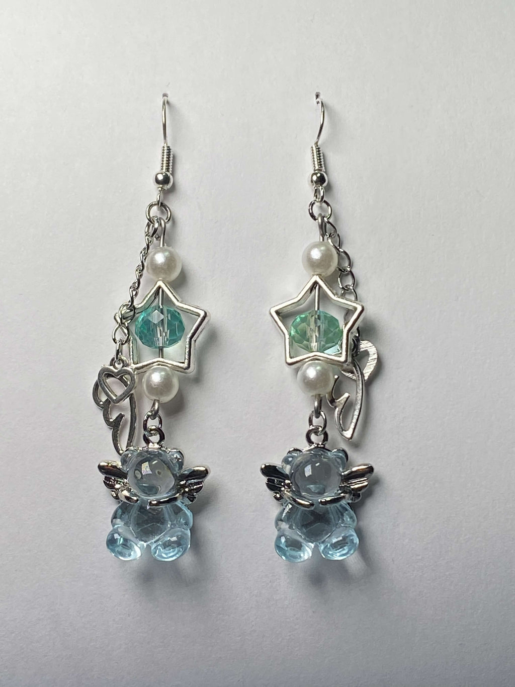 Angel & Stars Bear - Light Blue