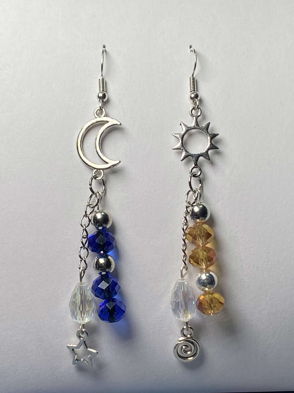 Sun & Moon Dangle Earrings
