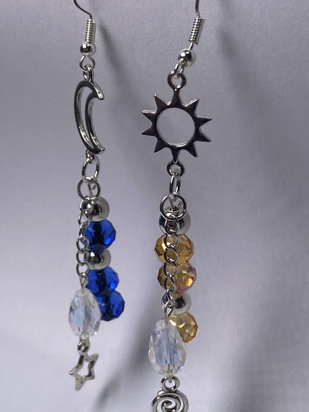 Sun & Moon Dangle Earrings