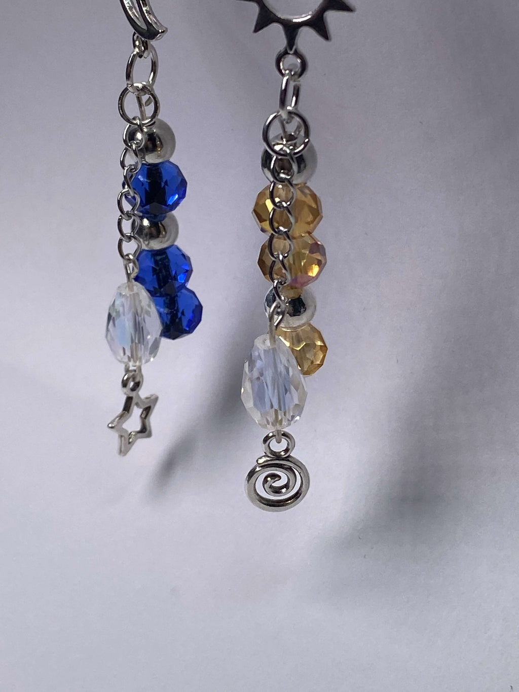 Sun & Moon Dangle Earrings