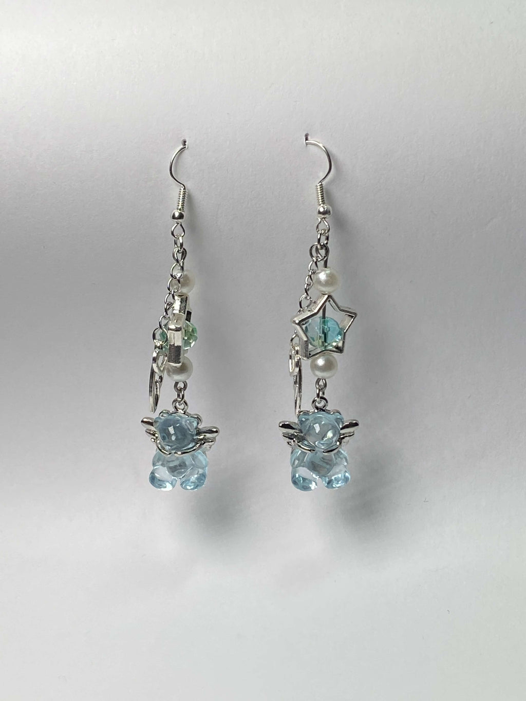 Angel & Stars Bear - Light Blue