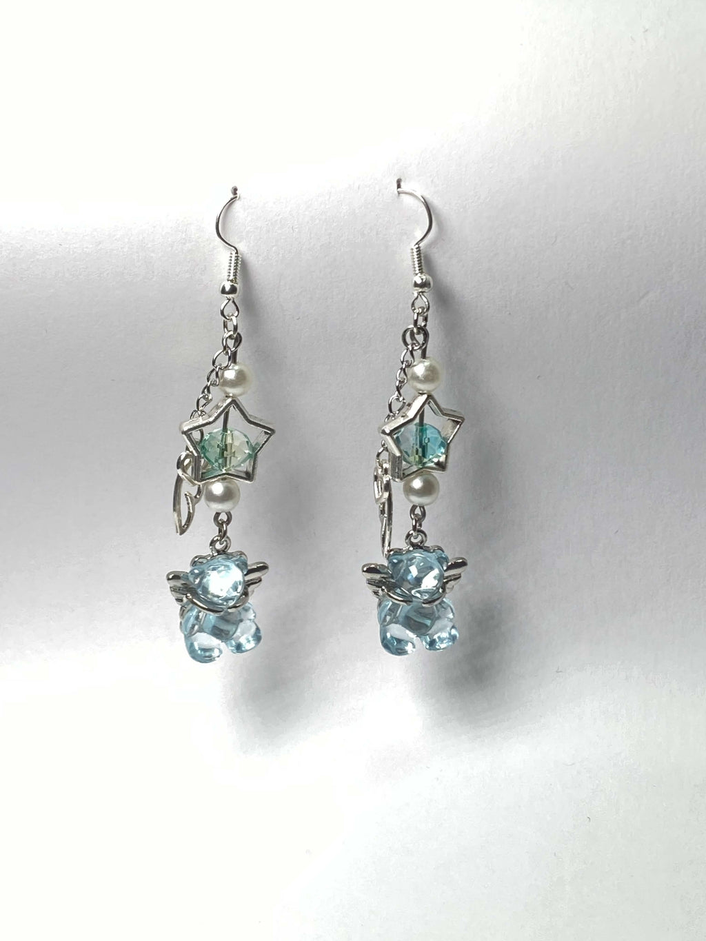Angel & Stars Bear - Light Blue